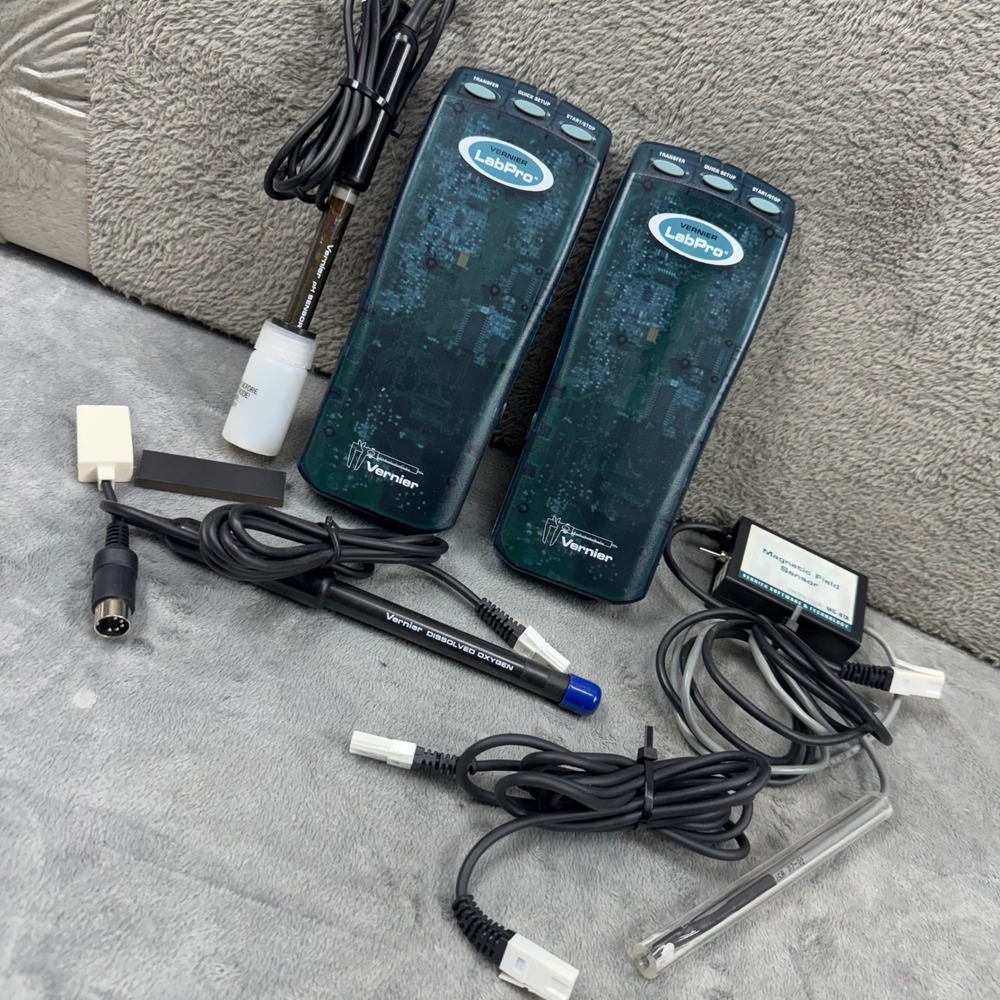 Vernier LabPro Interface Bundle‎ 2 Units pH Dissolved Oxygen Magnetic Sensors